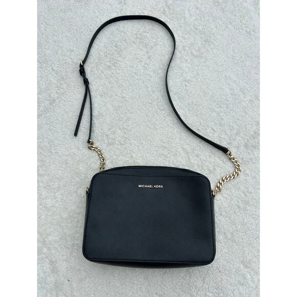 Michael Kors Jet Black Crossbody Bag - Picture 1 of 5